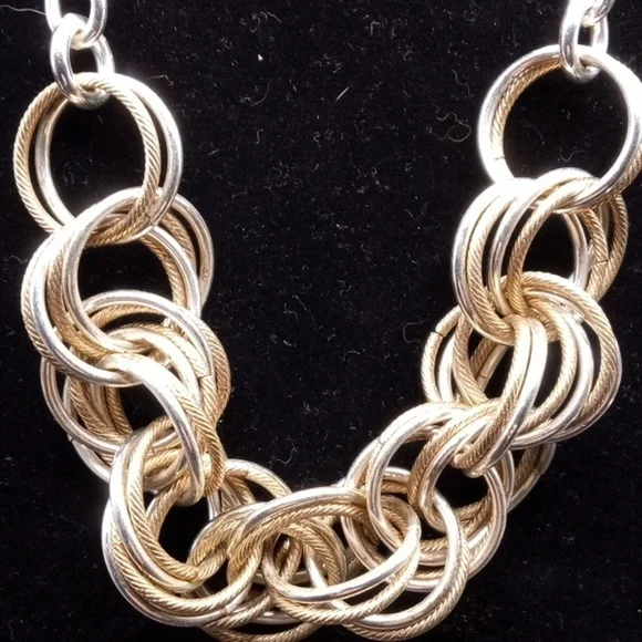 CHINKY GOLD/SILVER RING CHAIN - Picture 3 of 6